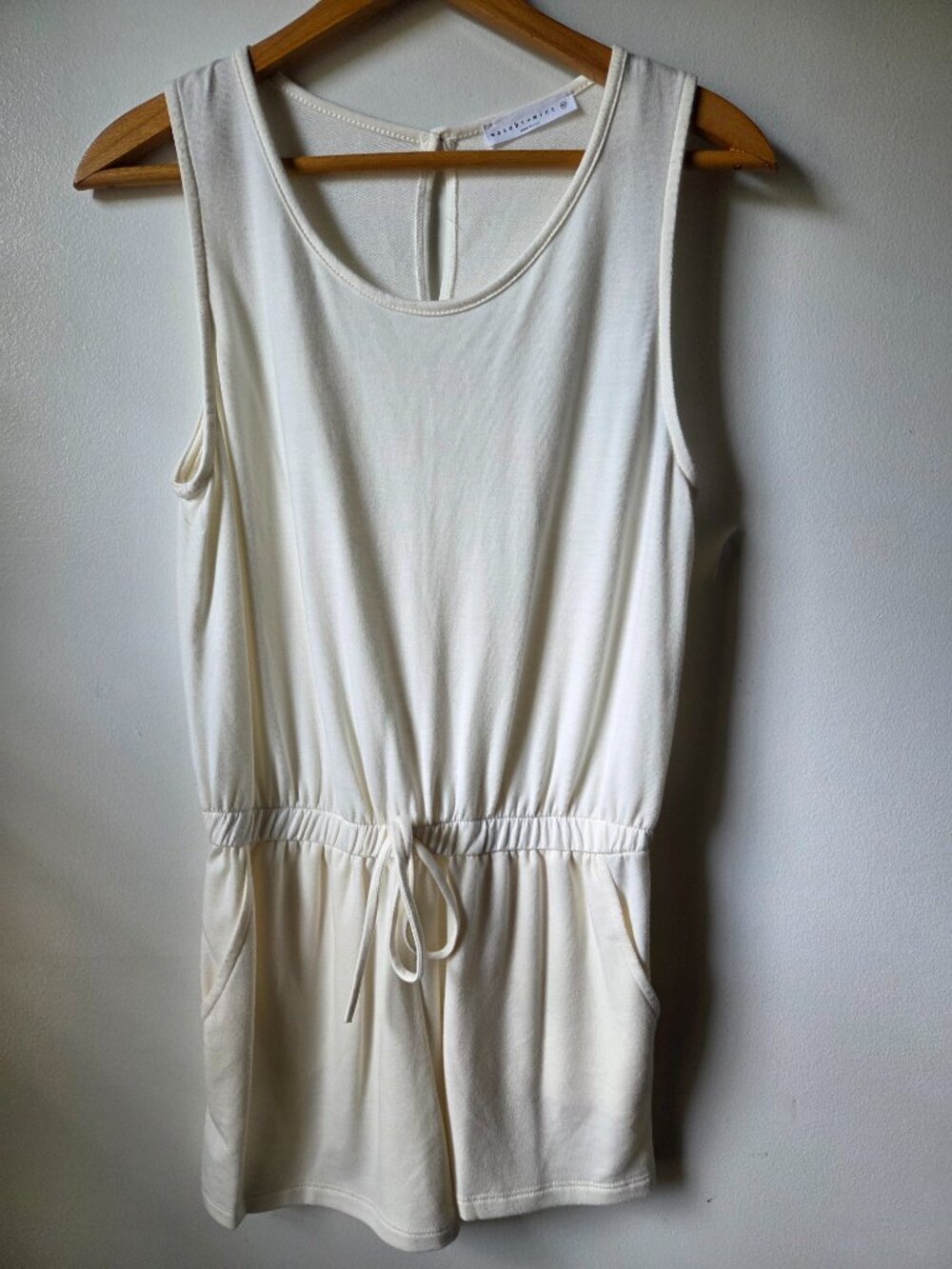 NEW WITH TAG WASABI MINT CREAM ROMPER BELTED SIZE M